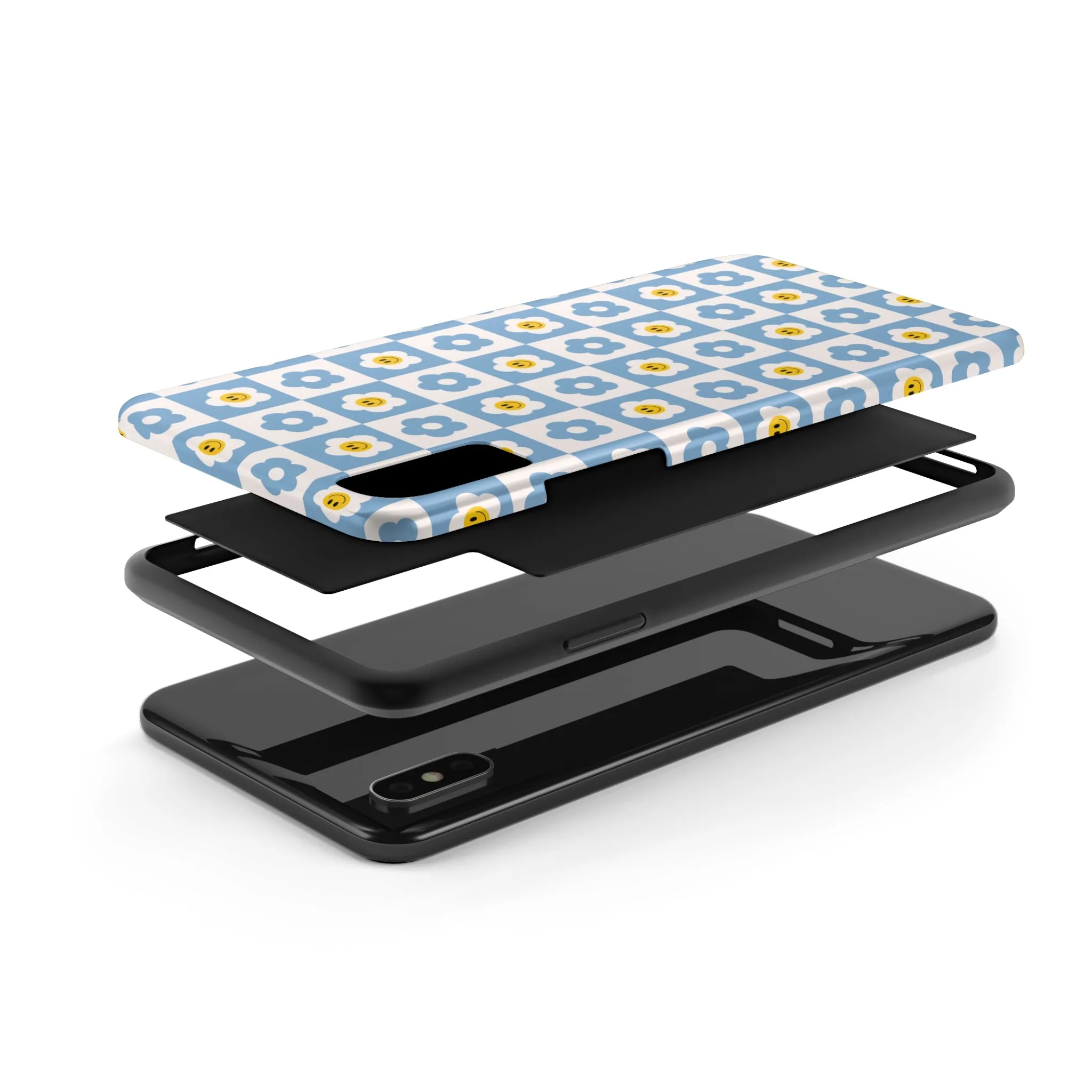 Happy Daisies | Checkered Flower Case