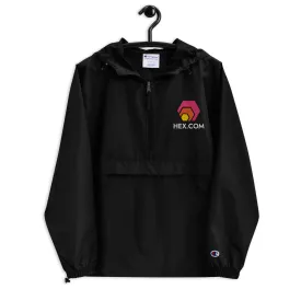 HEX.COM Embroidered Packable Jacket