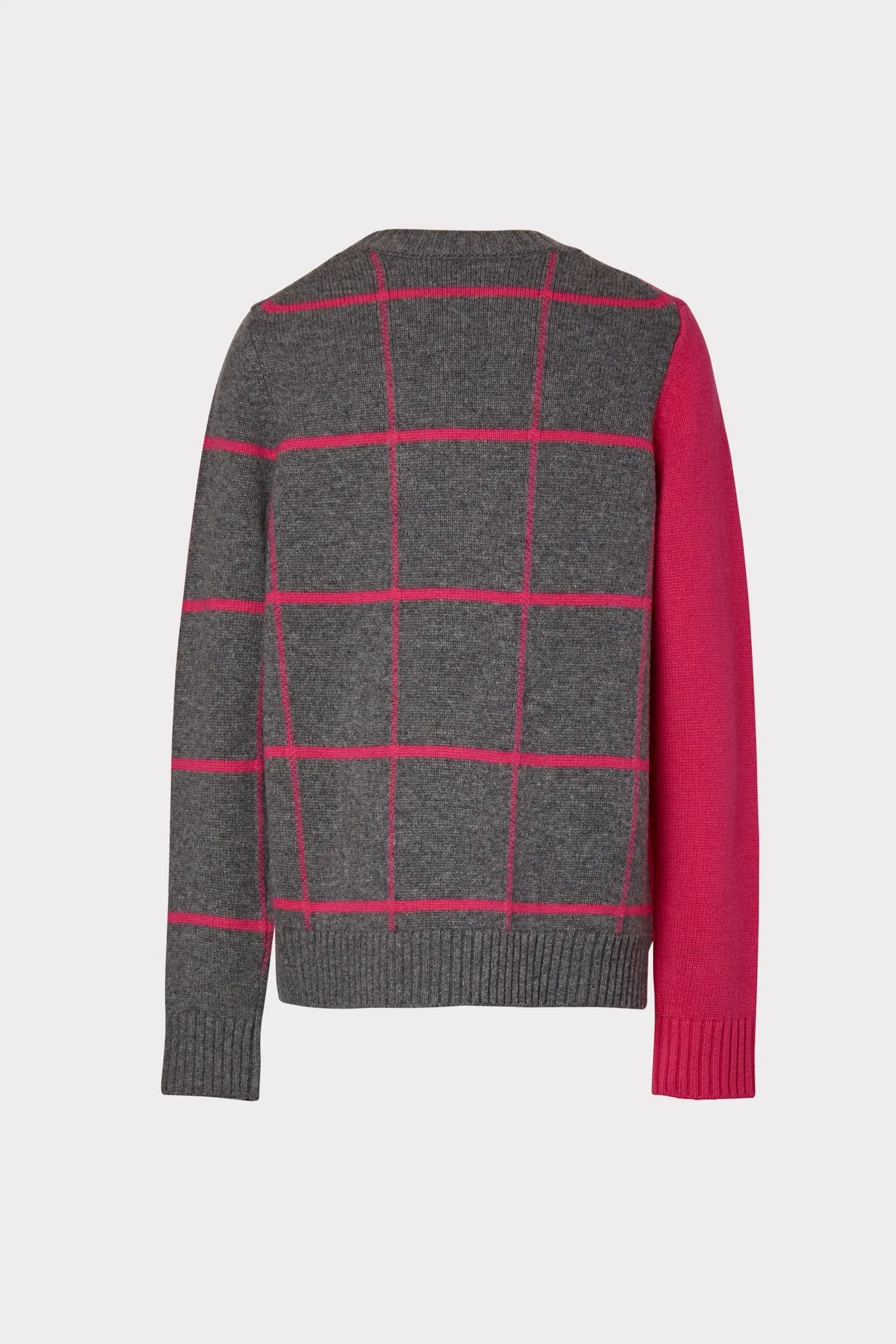 Intarsia Windowpane Sweater