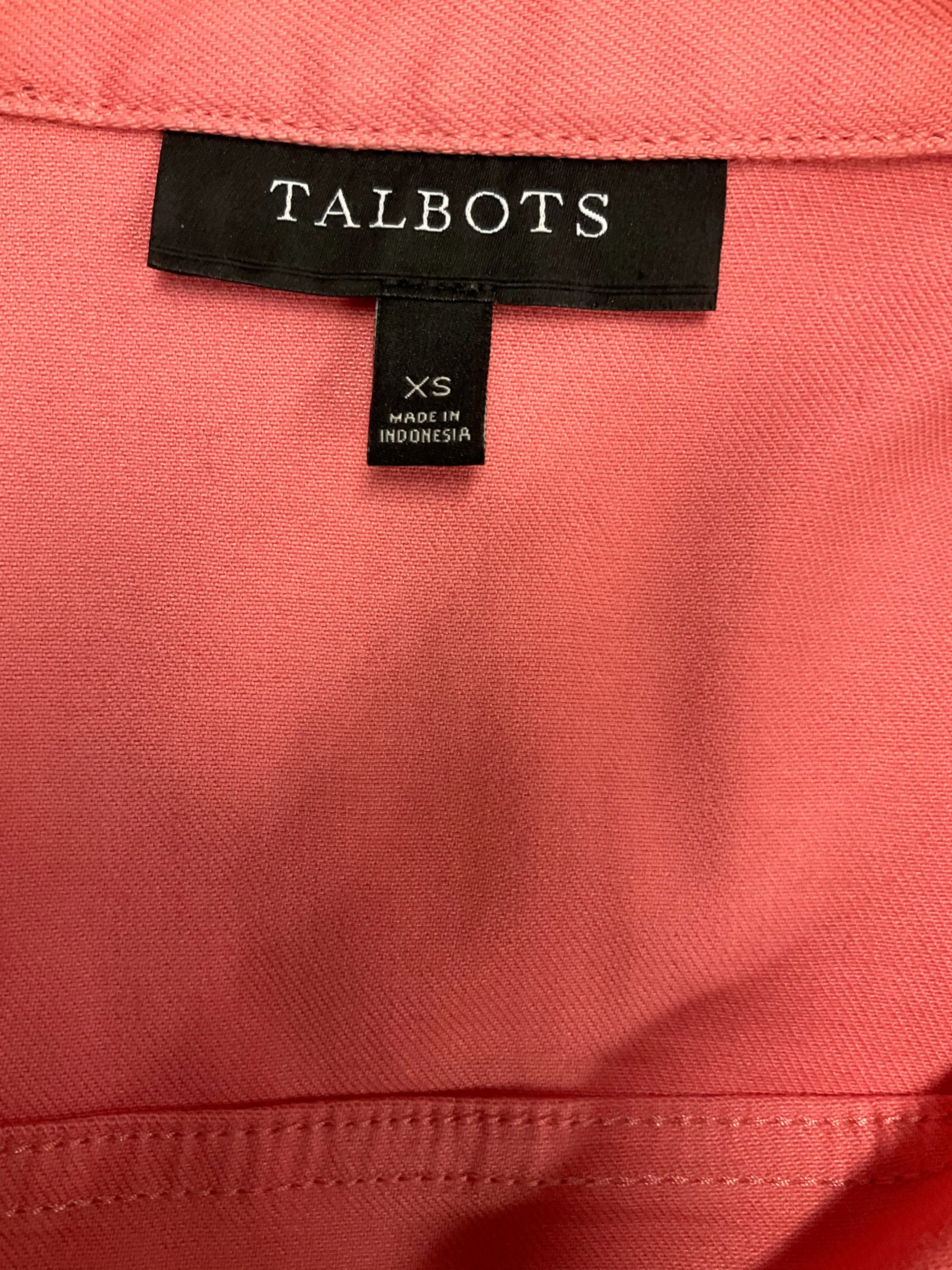 Jacket Denim By Talbots In Orange, Size: Xs