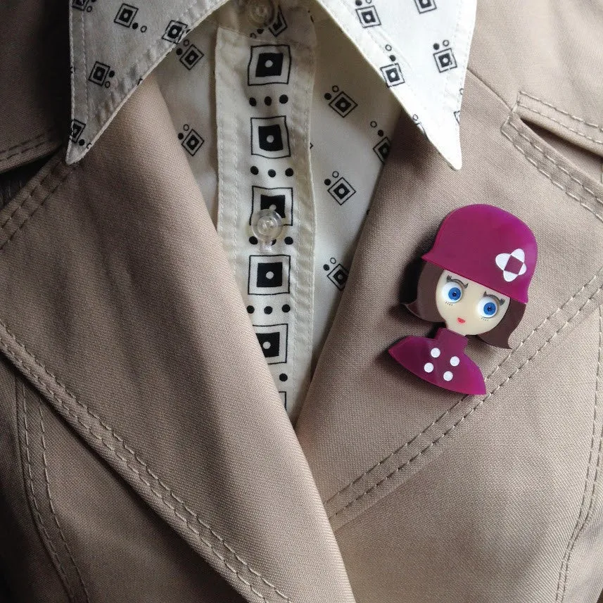 JACKIE Acrylic brooch
