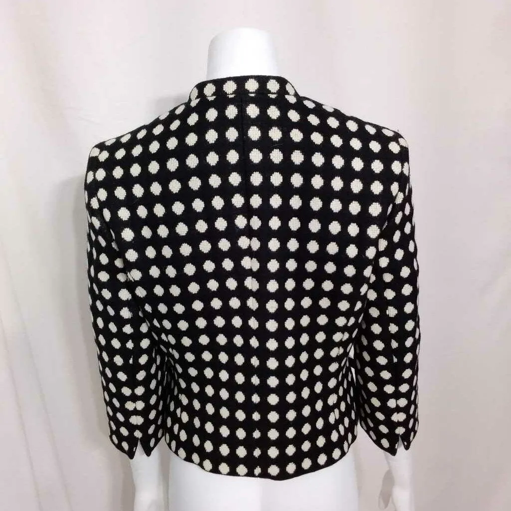 JONES NEW YORK BLACK BEIGE COAT SIZE 4 TCC