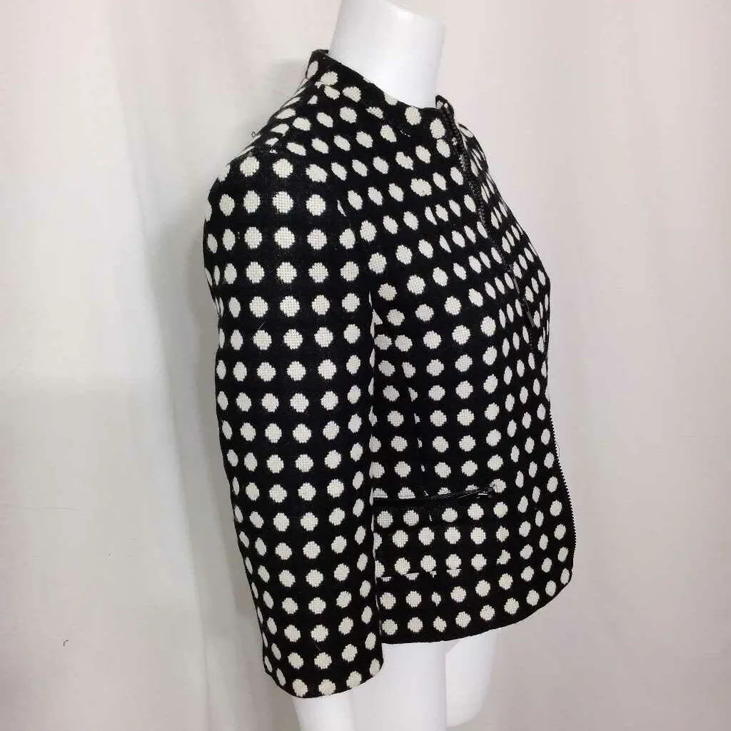 JONES NEW YORK BLACK BEIGE COAT SIZE 4 TCC