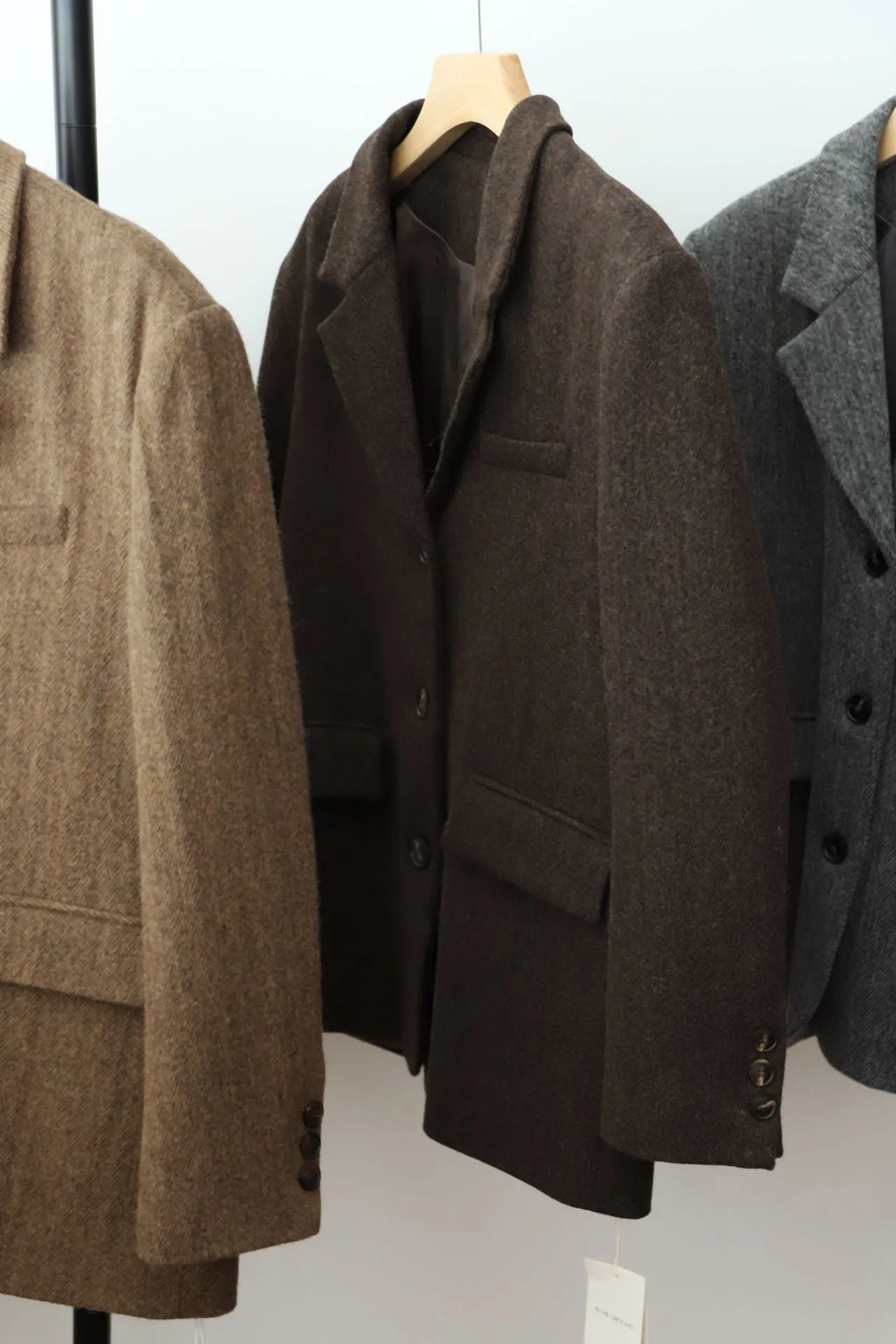 Joskaa frat boy outfits Fashionable Modern Elegant Cashmere Woolen Coat Wool Coat Autumn and Winter Small Coat 02760