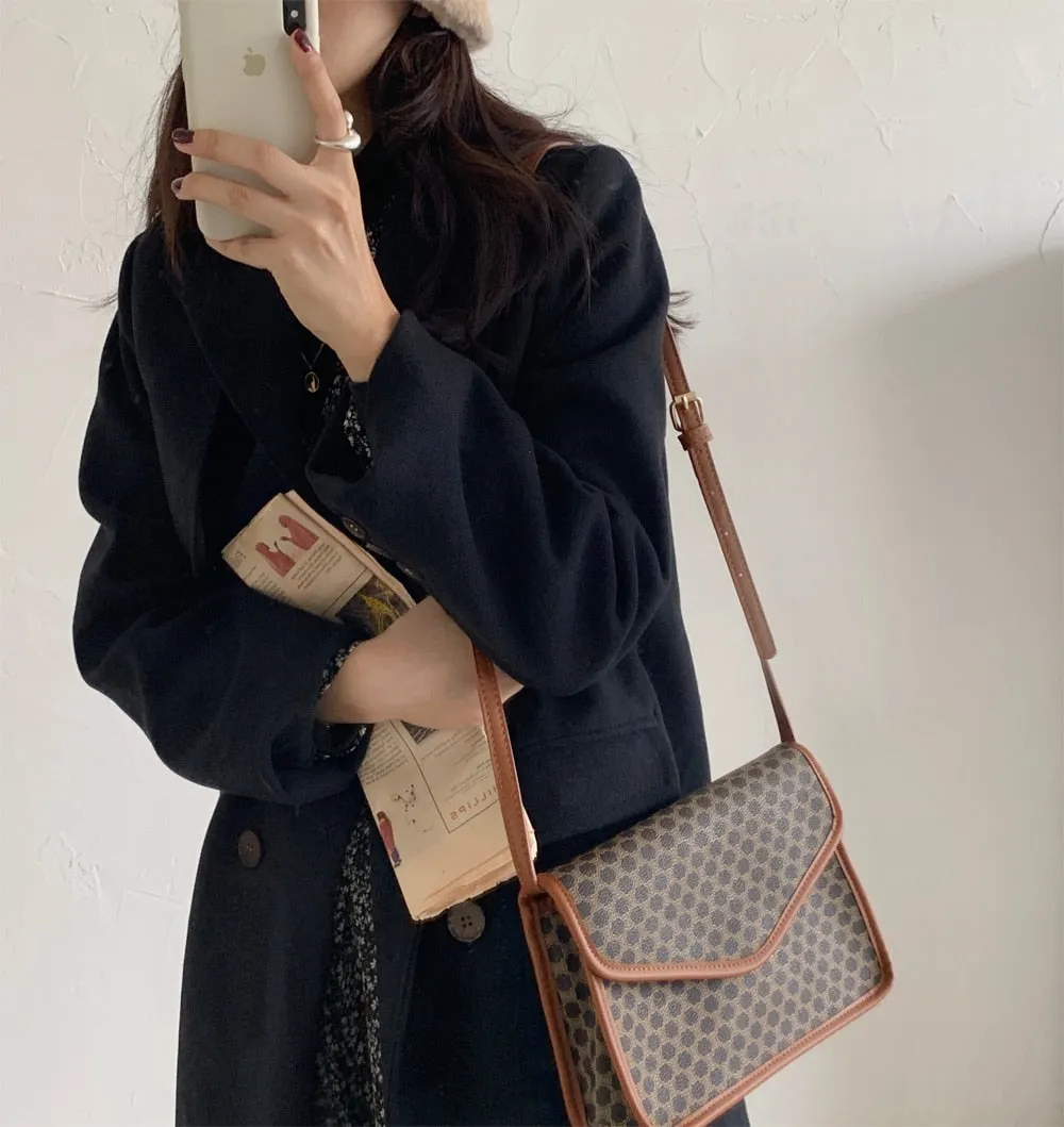 [Korean Style] Chia Woolen Blended Compact Coat