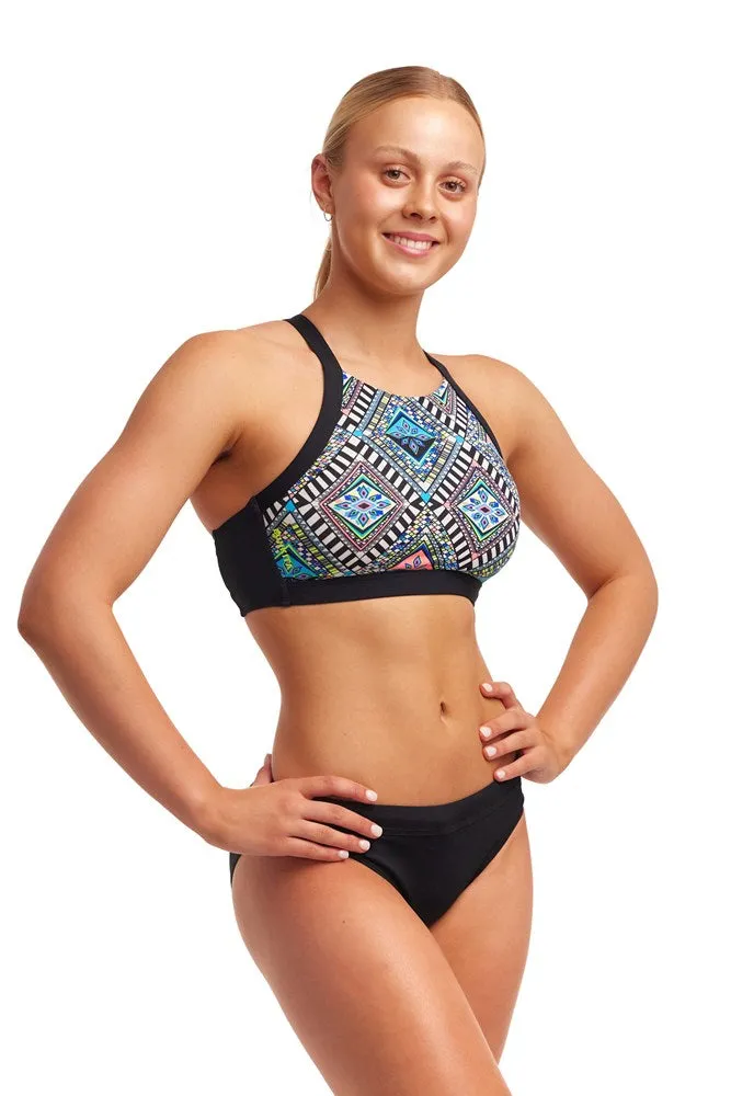 LADIES WEAVE PLEASE HI LIGHT SWIM TOP