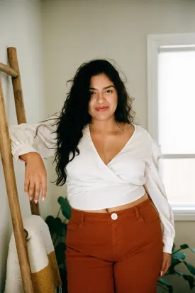 Lauren Top in Cream Extended Lauren Top in Cream Extended