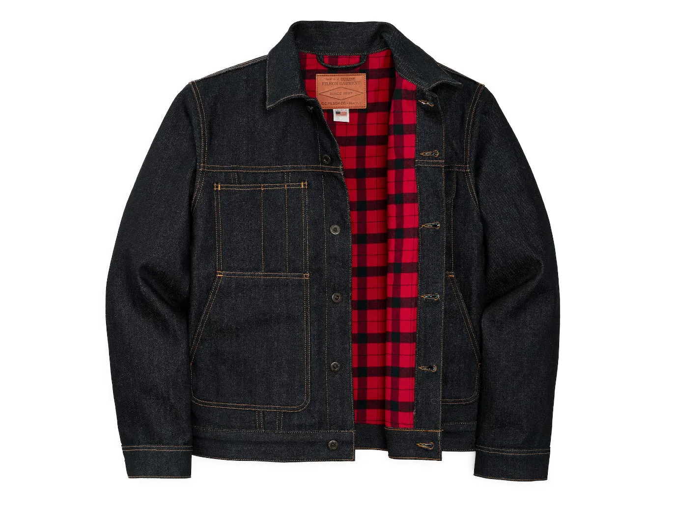 Lined Denim Short Cruiser Raw Indigo