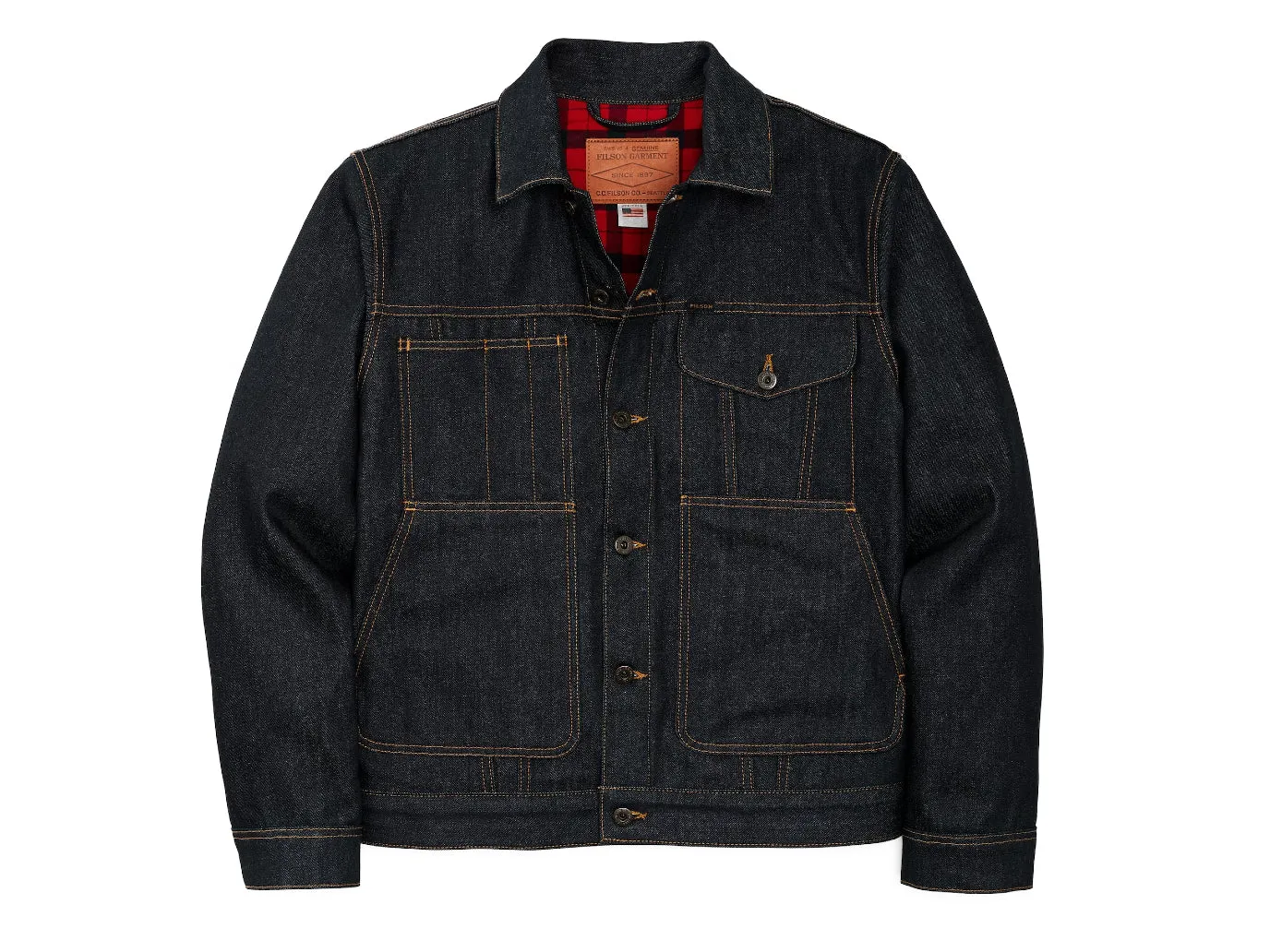 Lined Denim Short Cruiser Raw Indigo