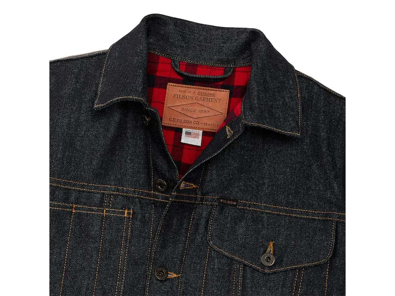 Lined Denim Short Cruiser Raw Indigo