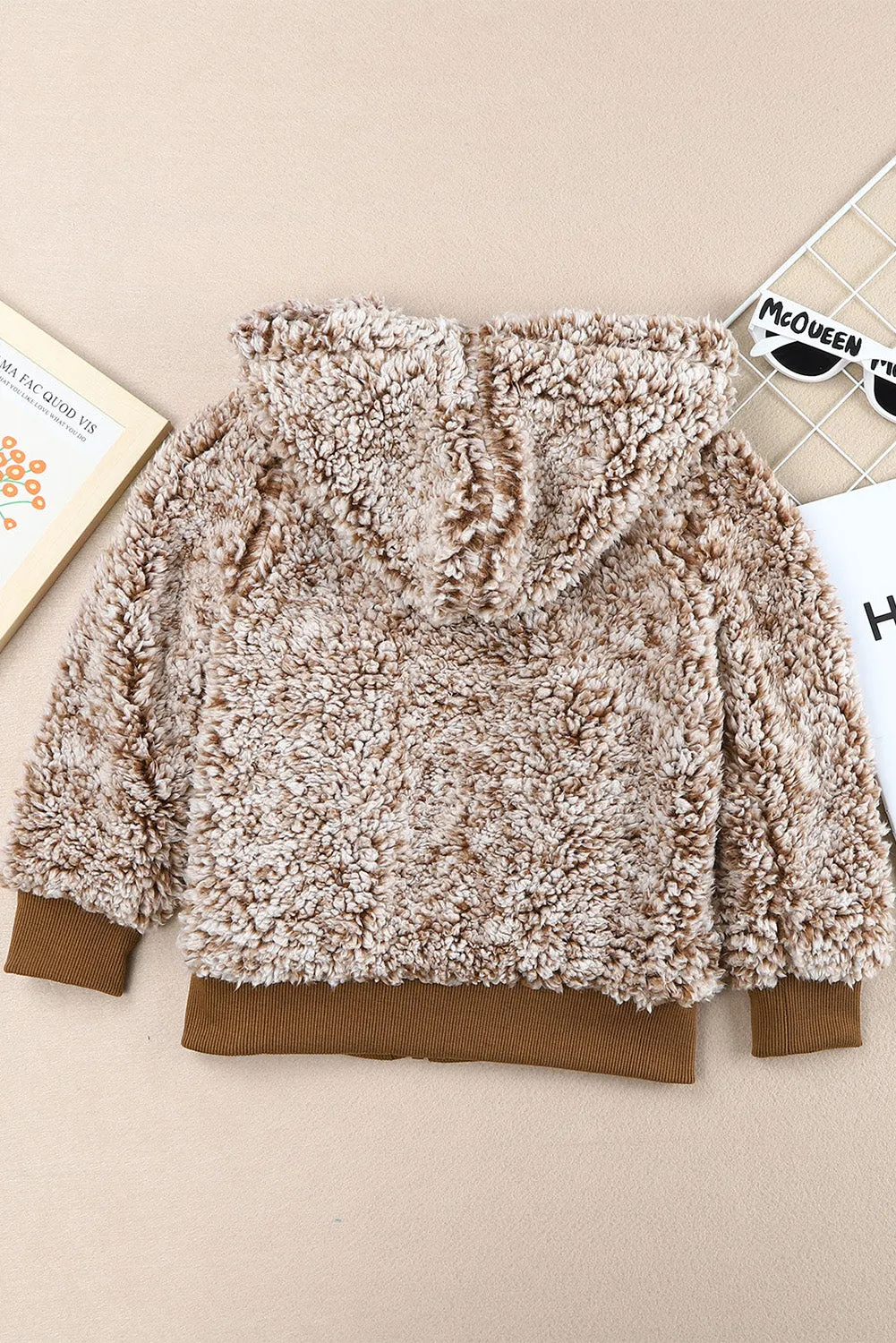 Little Girl's Faux Fur Hooded Jacket