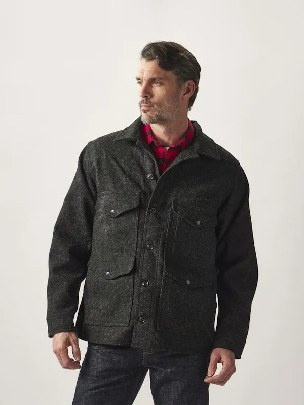 Mackinaw Wool Cruiser Jacket: Charcoal