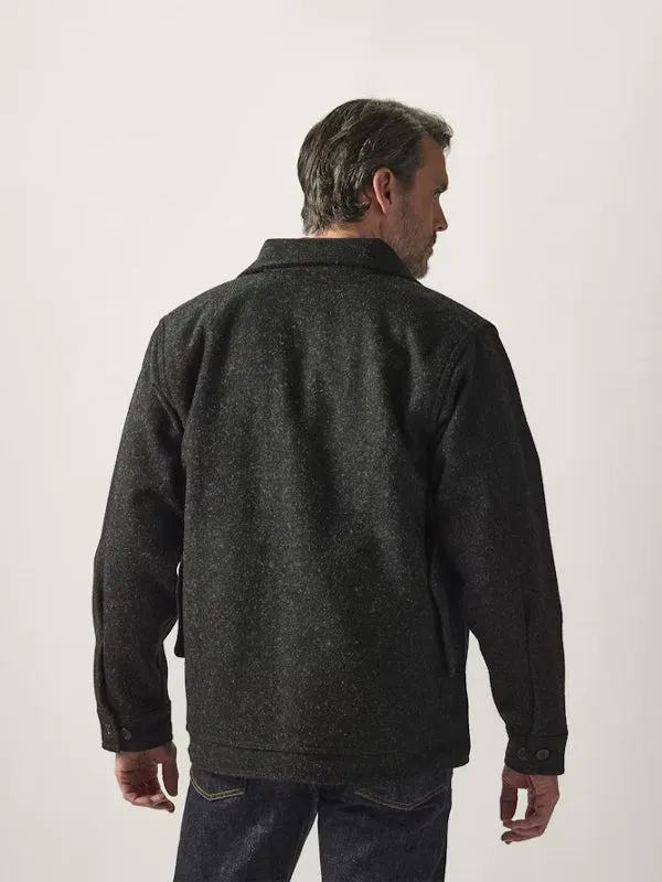 Mackinaw Wool Cruiser Jacket: Charcoal