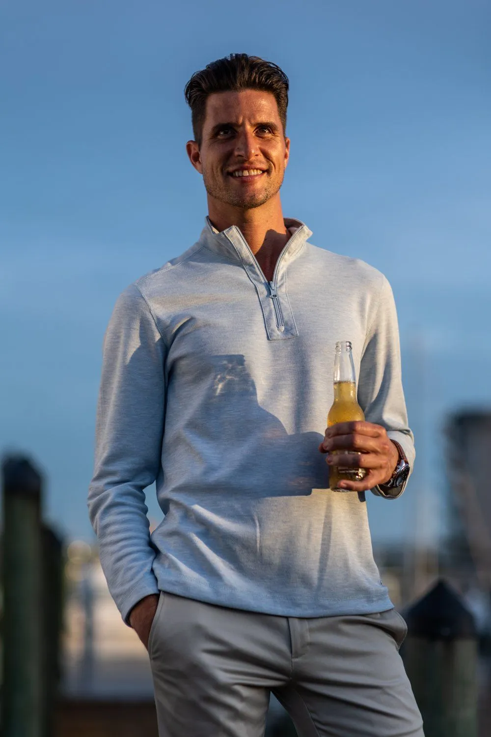 Men's Rum Runner Reversible Quarter Zip