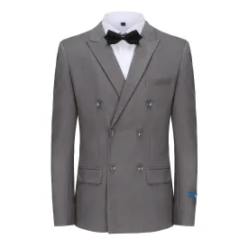 Men's Slim Fit 2-Piece Double Breasted Suit