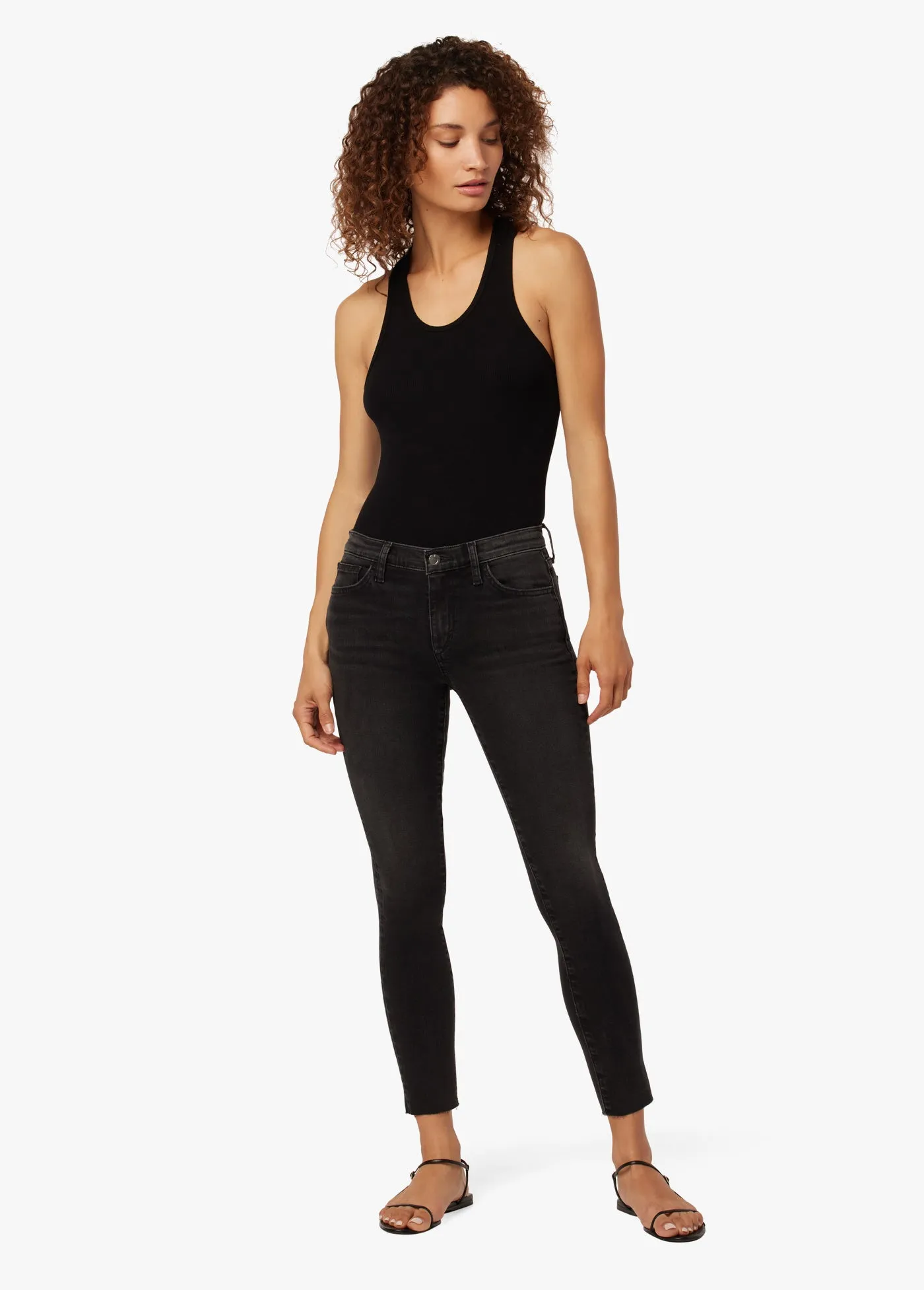 MID RISE SKINNY CROP