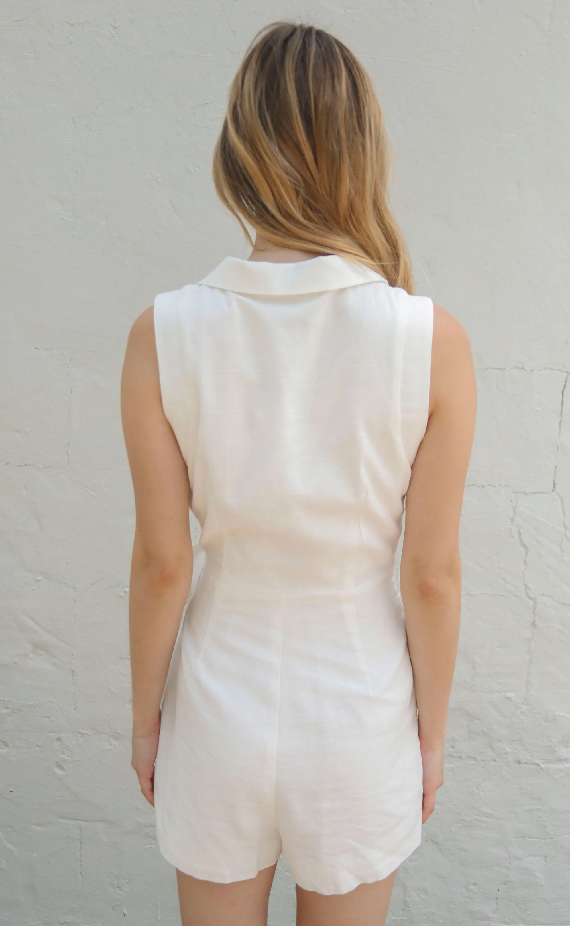 minkpink: lucia linen wrap playsuit