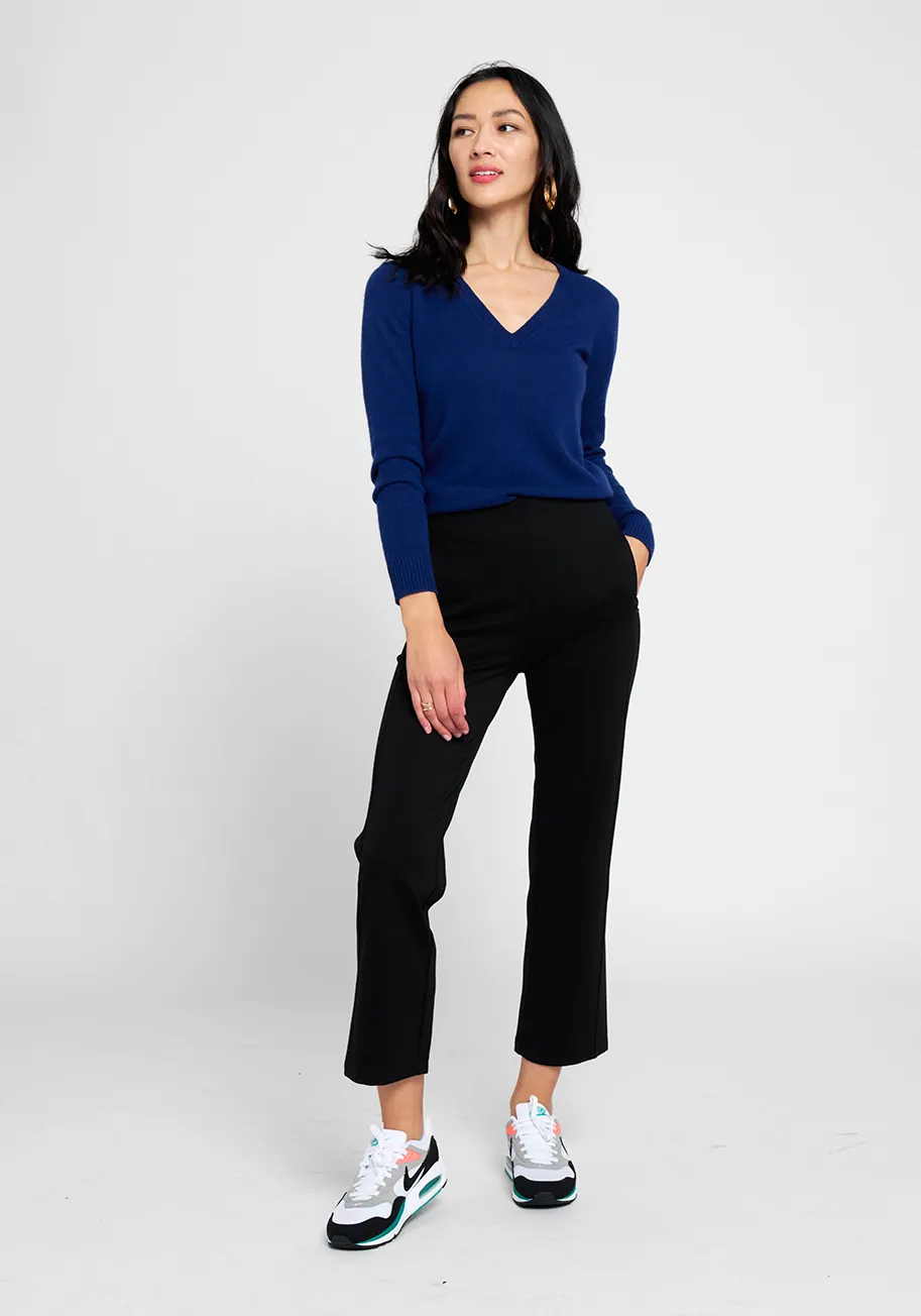Monroe Crop Trouser | Straight (Black)
