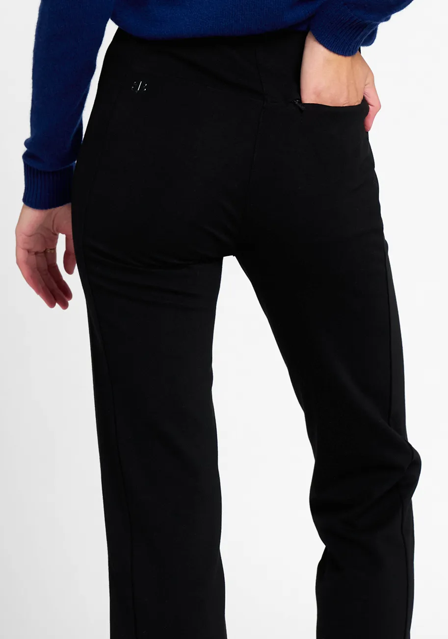 Monroe Crop Trouser | Straight (Black)