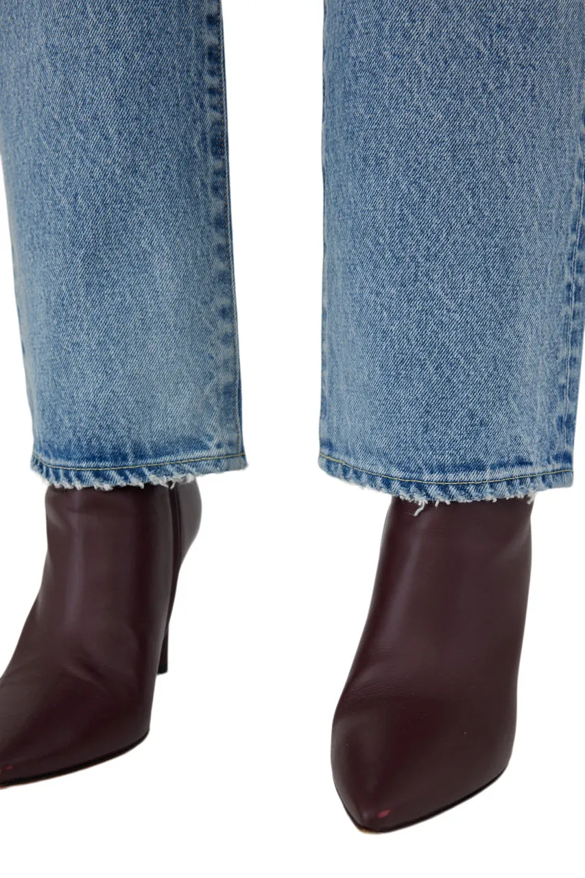 Moussy Denim Bostonia Straight Leg in Light Blue