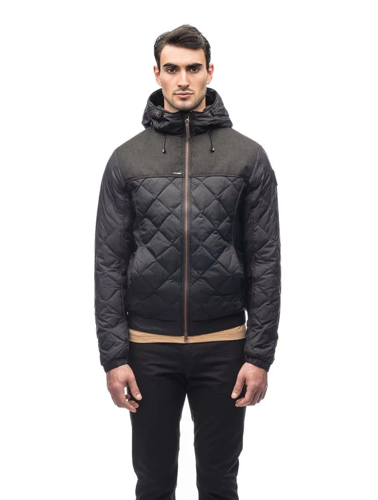 Nobis Elroy Men's Quilted Hooded Jacket - Black