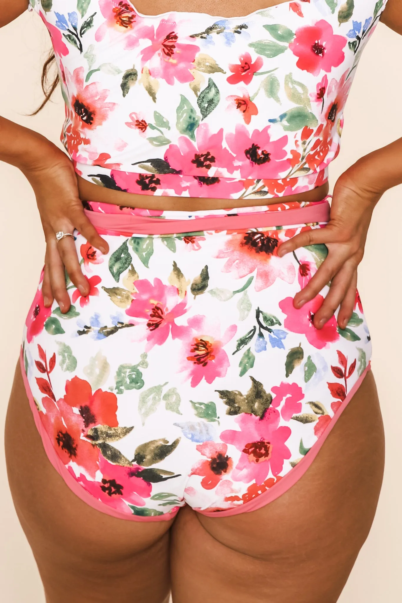 Nori Reversible Bottoms | Watermelon/Floral | Final Sale