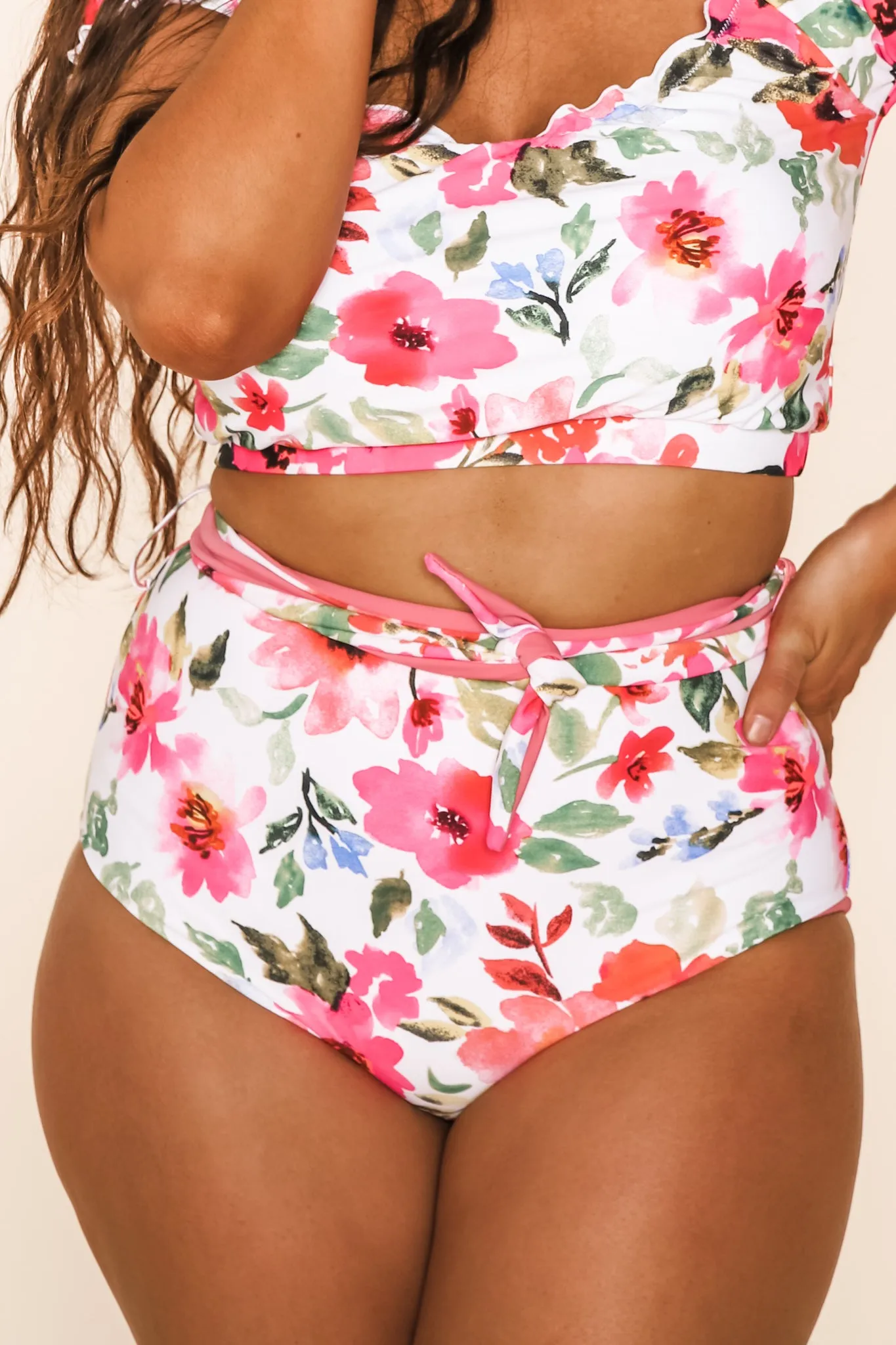 Nori Reversible Bottoms | Watermelon/Floral | Final Sale