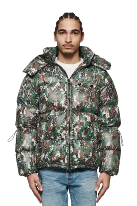Nylon Puffer Jacket (Camo) - M6079-PCAP424