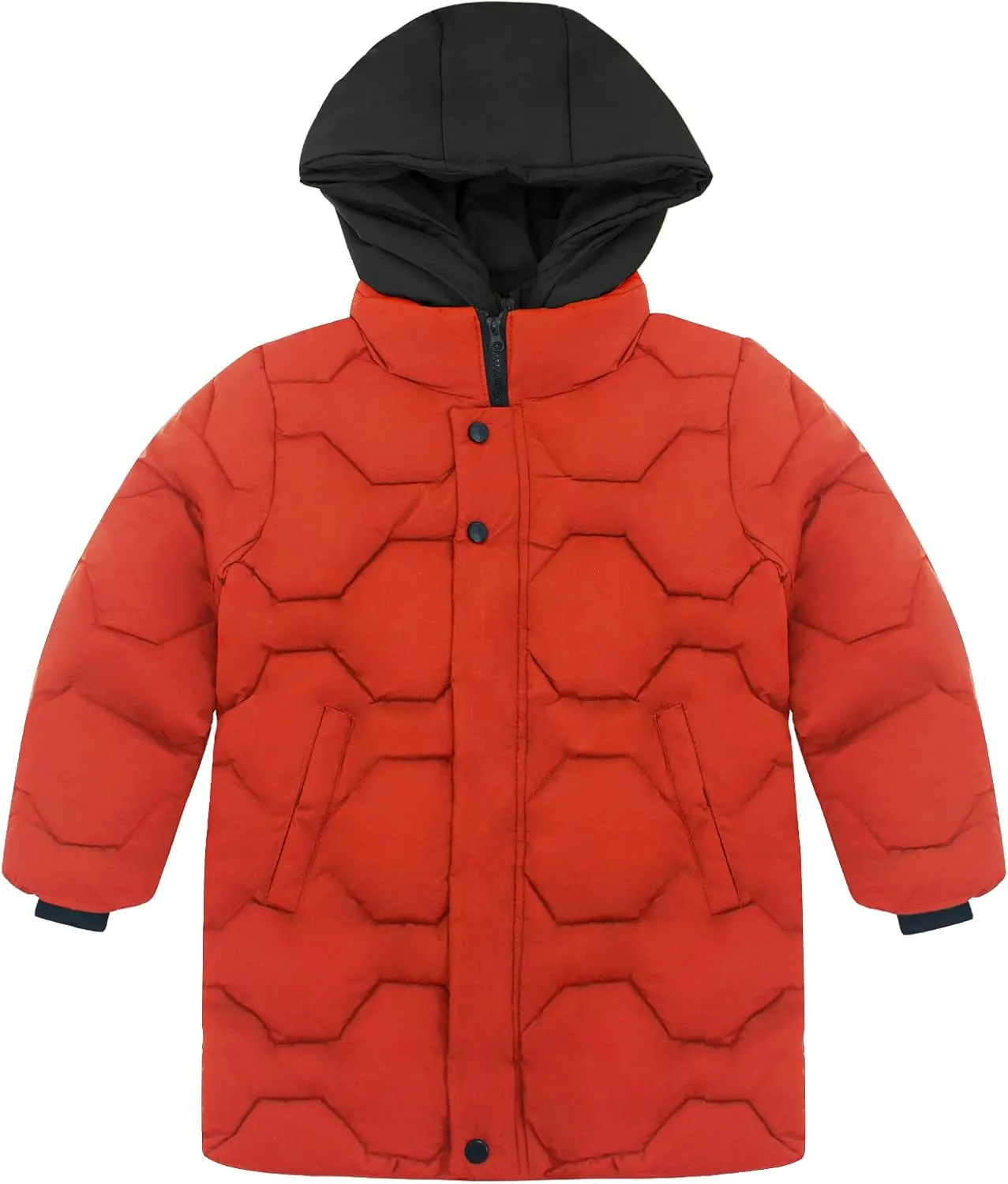 Panegy Boys Long Winter Puffer Coat 4-10 Years Toddler Kids Boy Thick Warm Hooded Coat