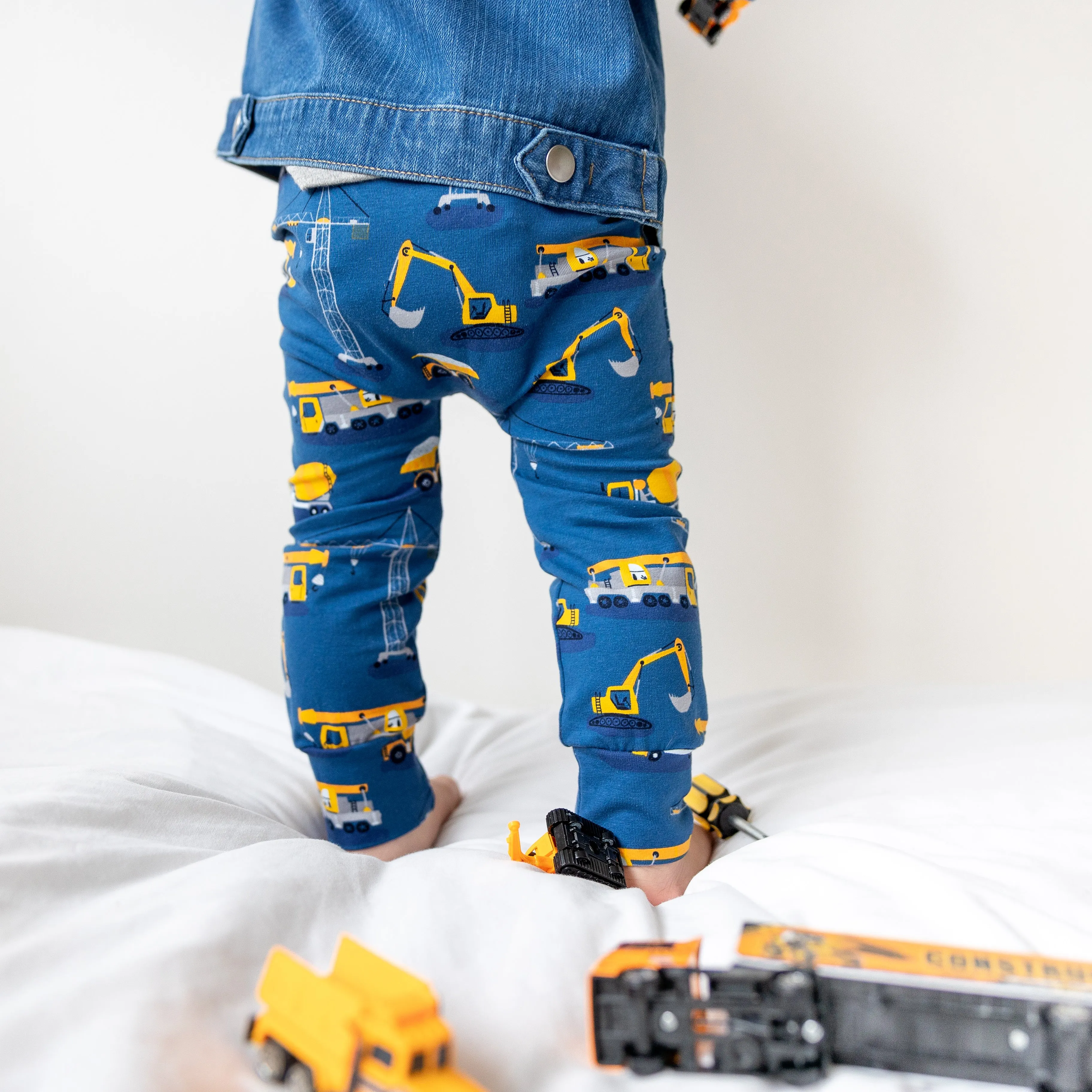 Personalised Construction Organic Childs Denim Jacket