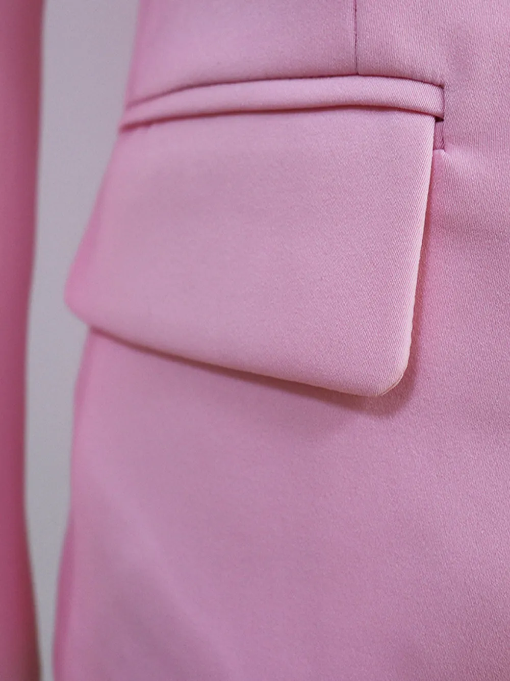 Pink Double Breasted Blazer