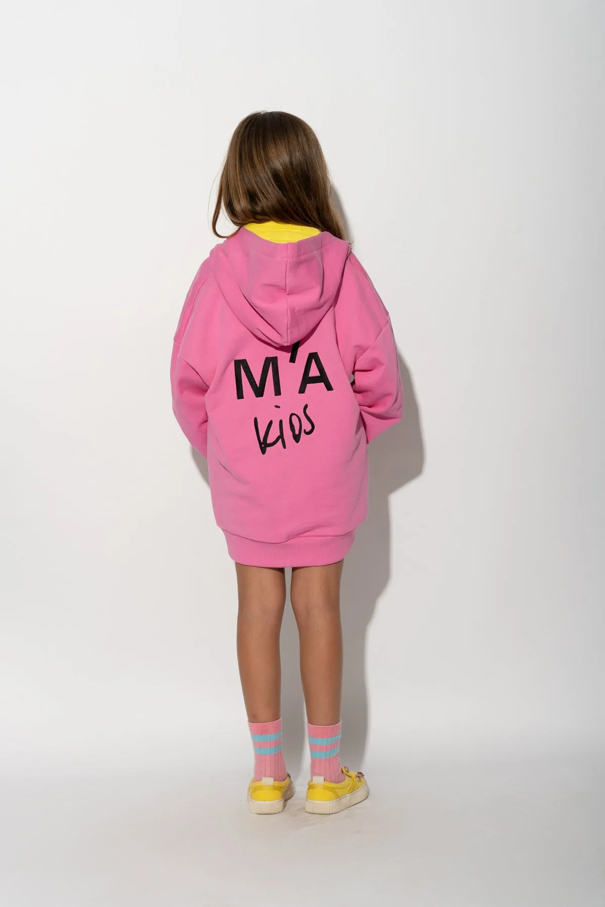 PINK JACKET WITH EMBROIDERED LOGO
