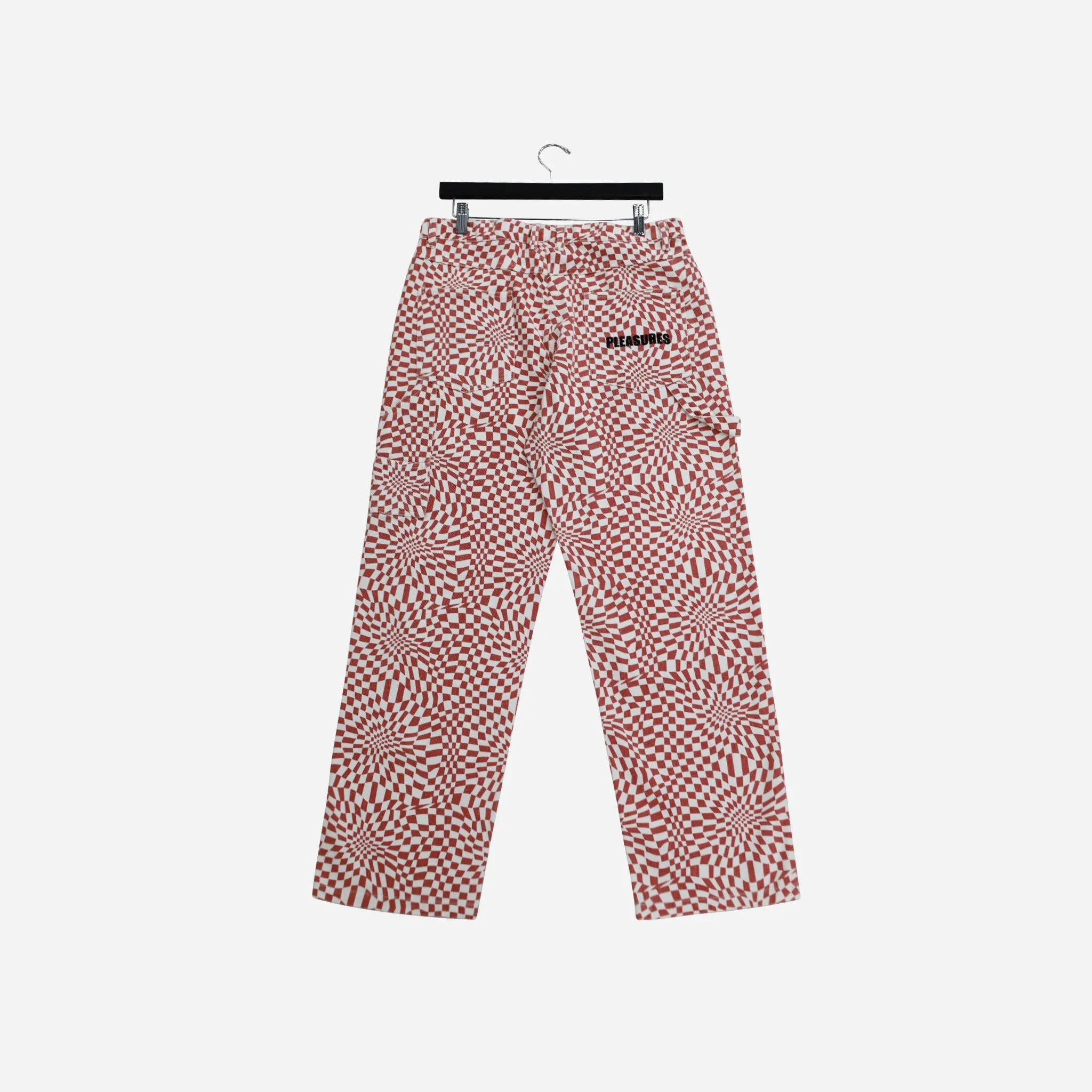 Pleasure Washy Double Knee Work Pants P23F008-Red