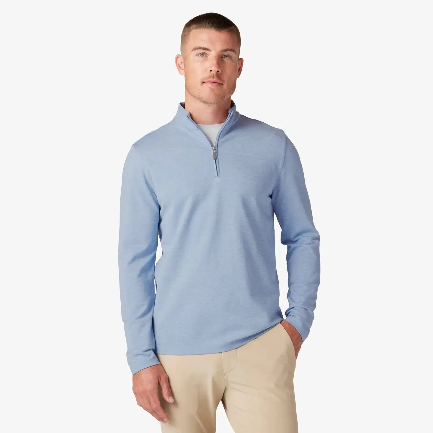 ProFlex Quarter Zip - Light Pastel Blue - Mizzen and Main