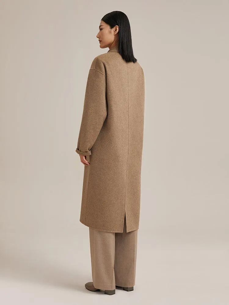 Pure Cashmere Woolen Coat