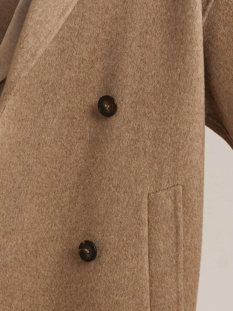 Pure Cashmere Woolen Coat