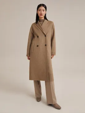 Pure Cashmere Woolen Coat