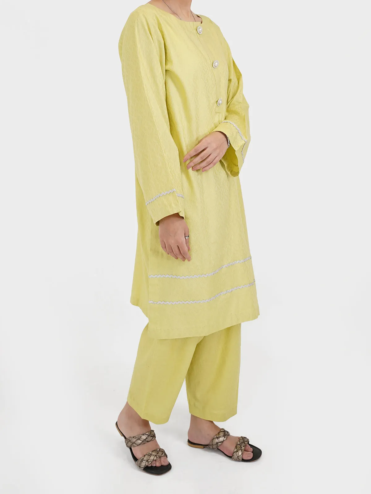 "AMATE" Jacquard Two Piece Suit