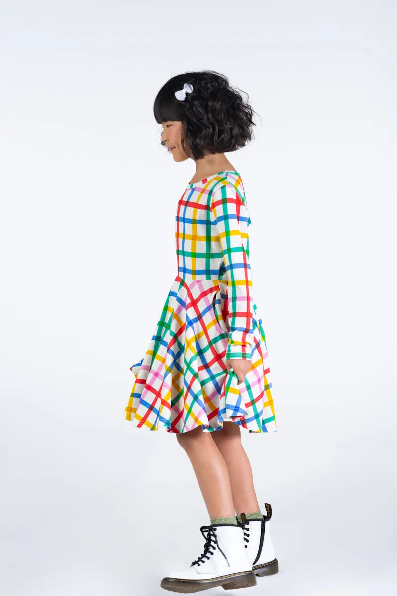 Rock Your Baby - CHECK IT OUT WAISTED DRESS