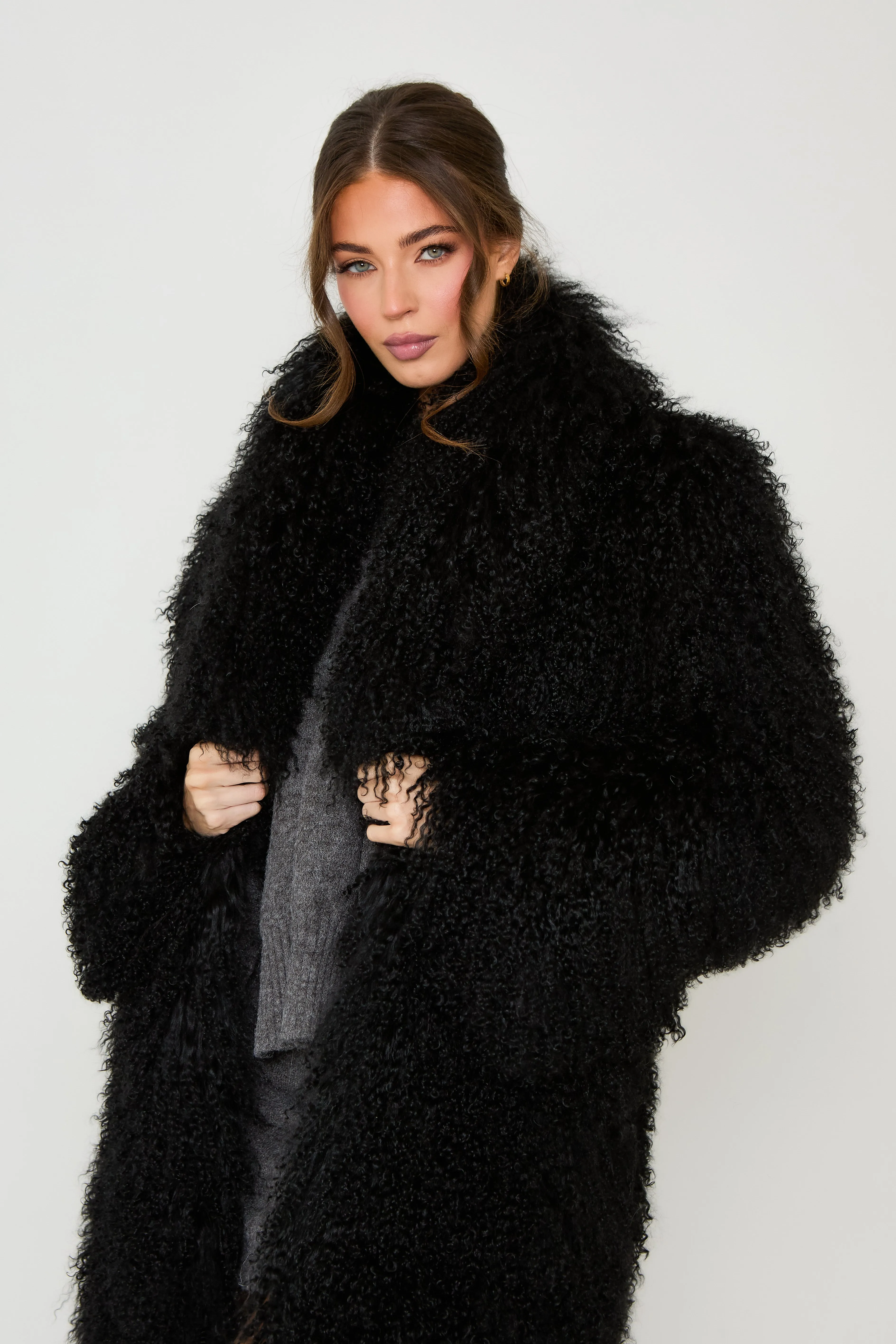 Romy Long Mongolian Coat