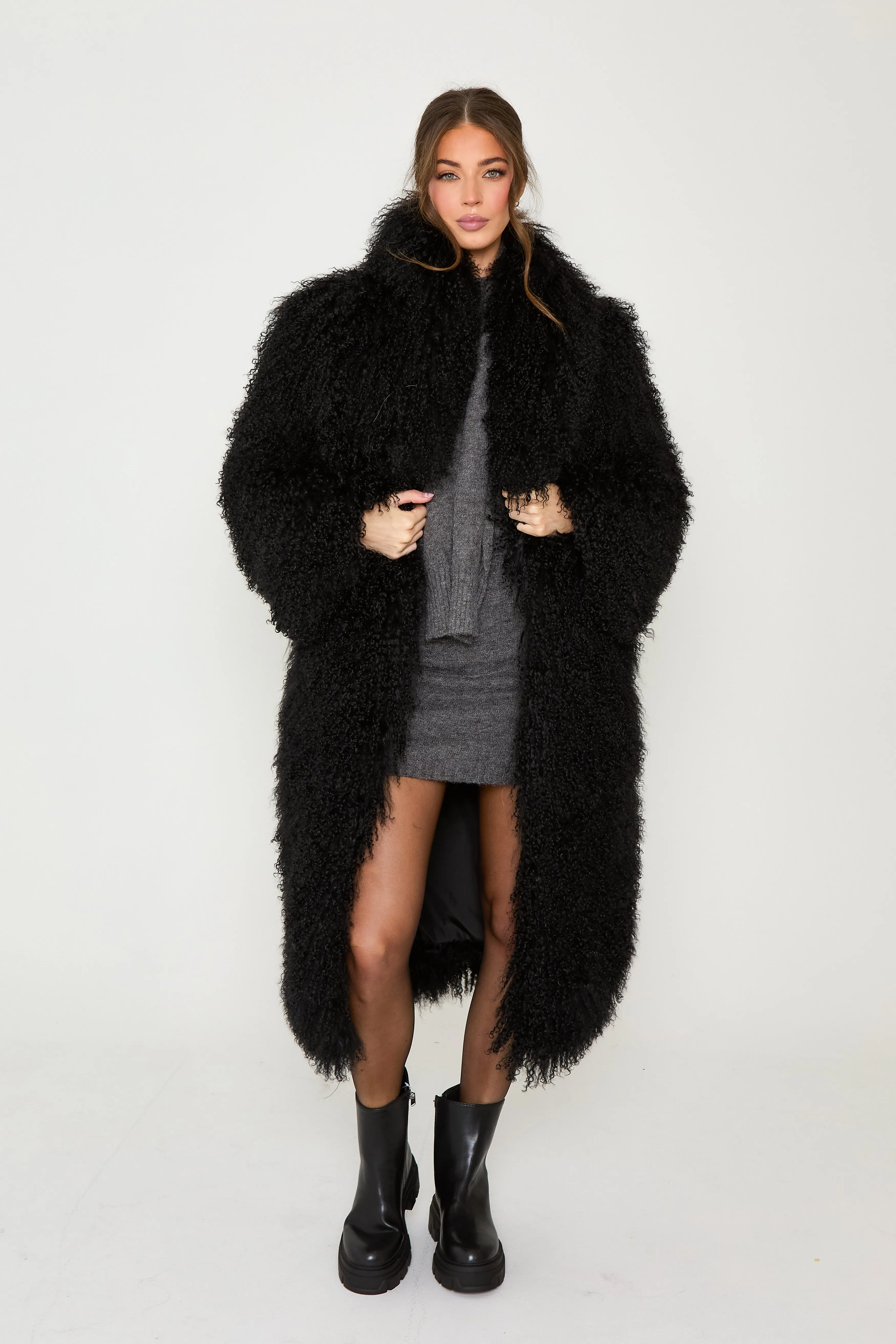 Romy Long Mongolian Coat