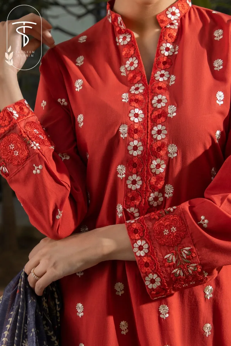 Ruby Red | 3-Piece Suit | Lawn