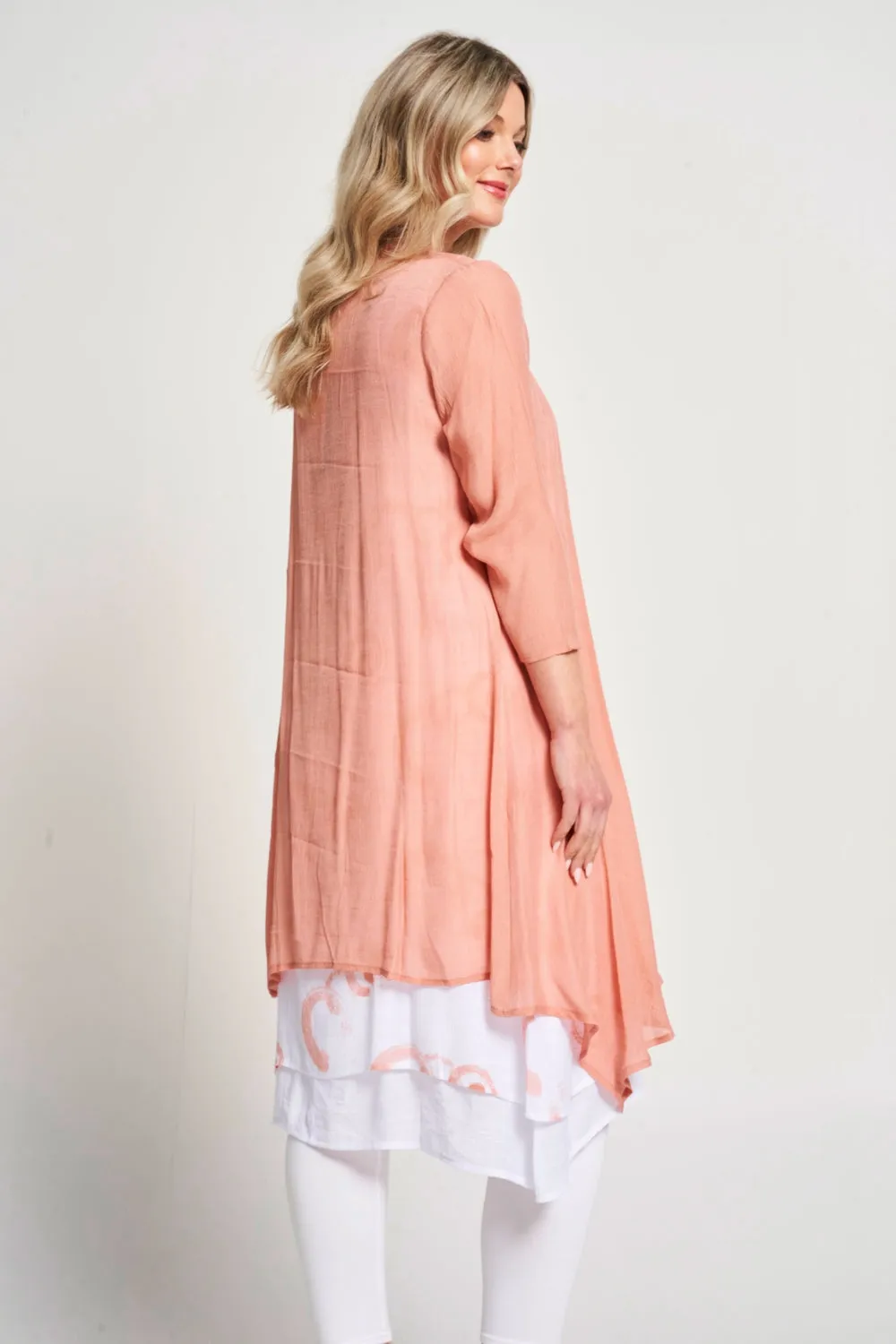 Saloos Sleeveless Print Dress & Jacket Twinset