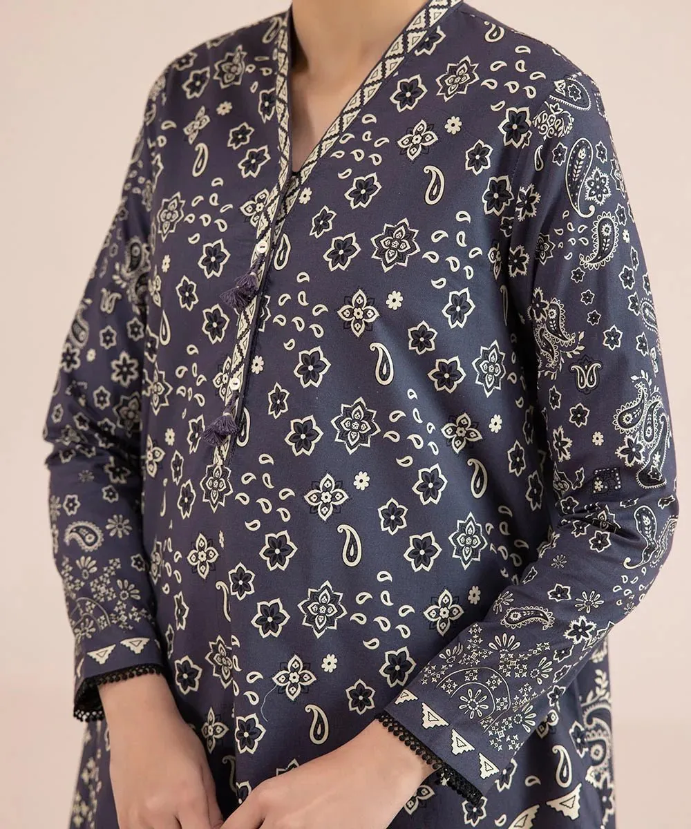 Sapphire Cambric A-Line Kurta SAP136