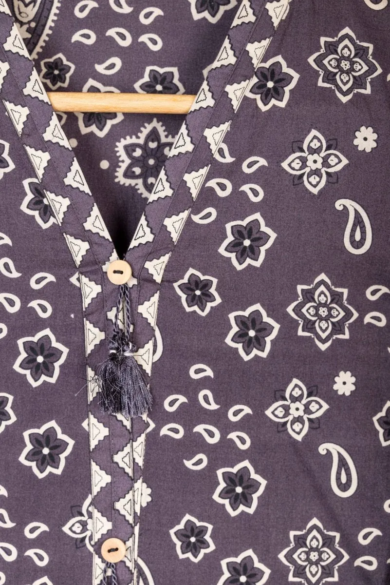 Sapphire Cambric A-Line Kurta SAP136