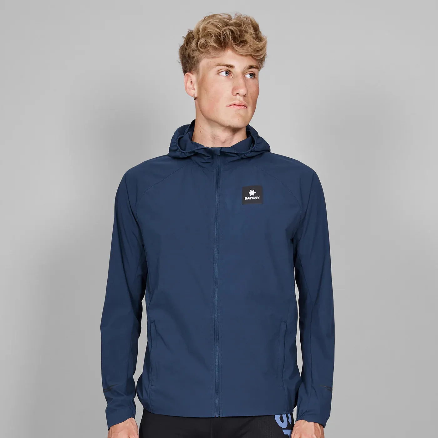 Saysky | Clean Pace Hooded Jacket | Blue | Heren