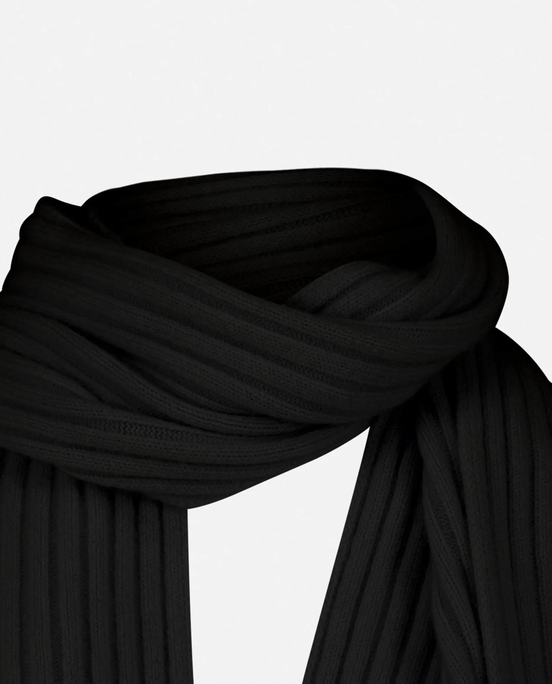 Schal aus Cashmere-Mischung in Schwarz