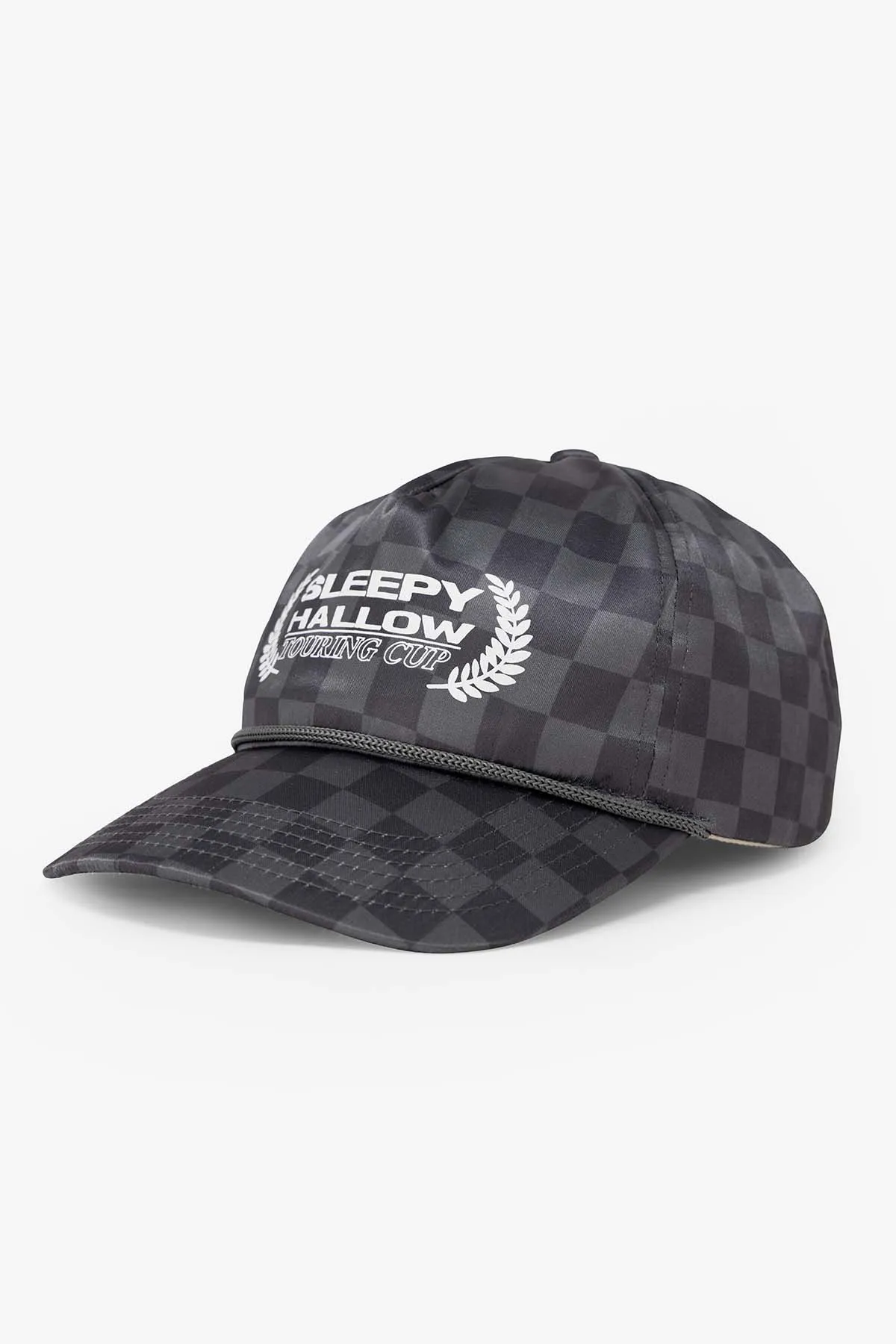 SHRC Checkered Satin Hat - Black