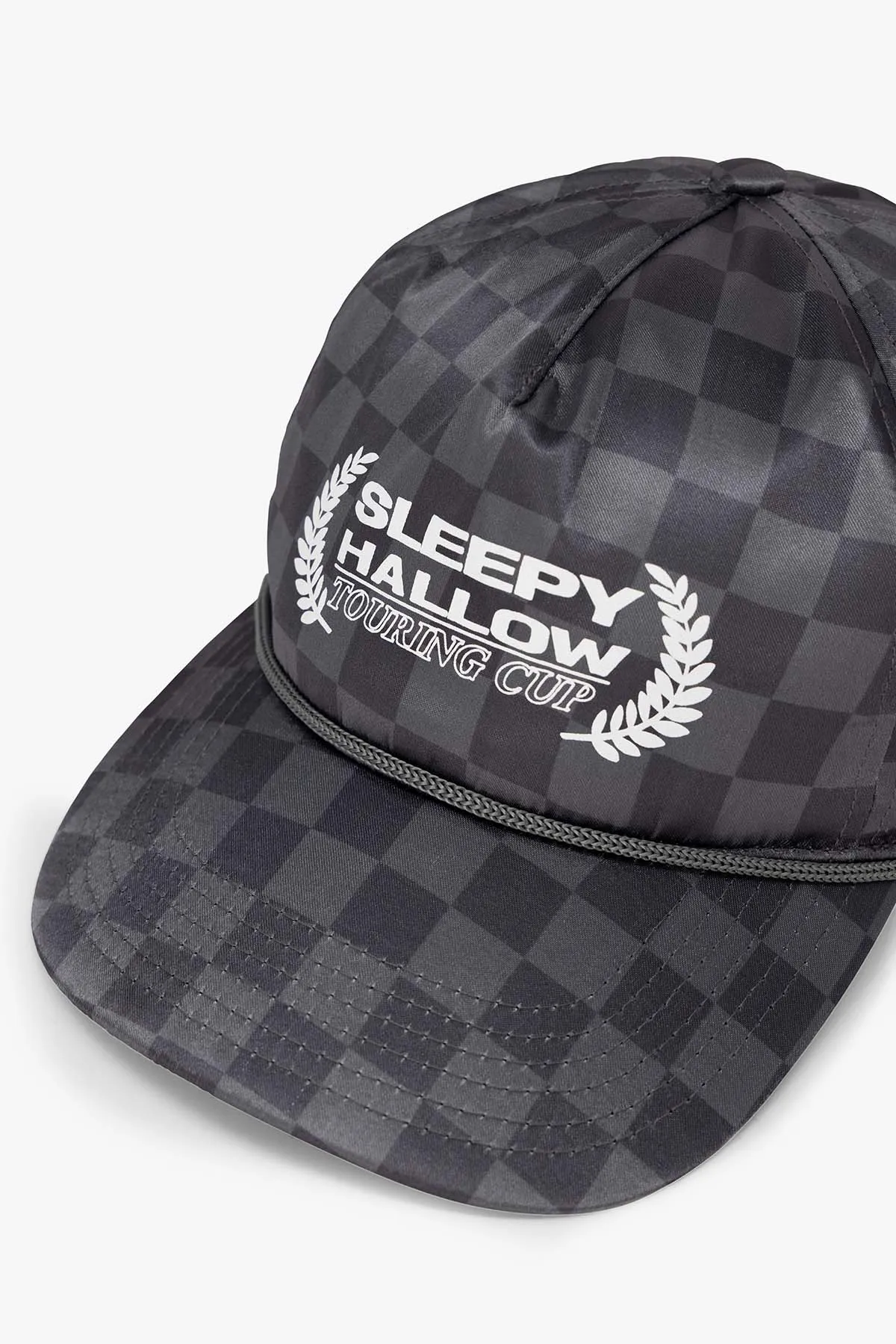 SHRC Checkered Satin Hat - Black