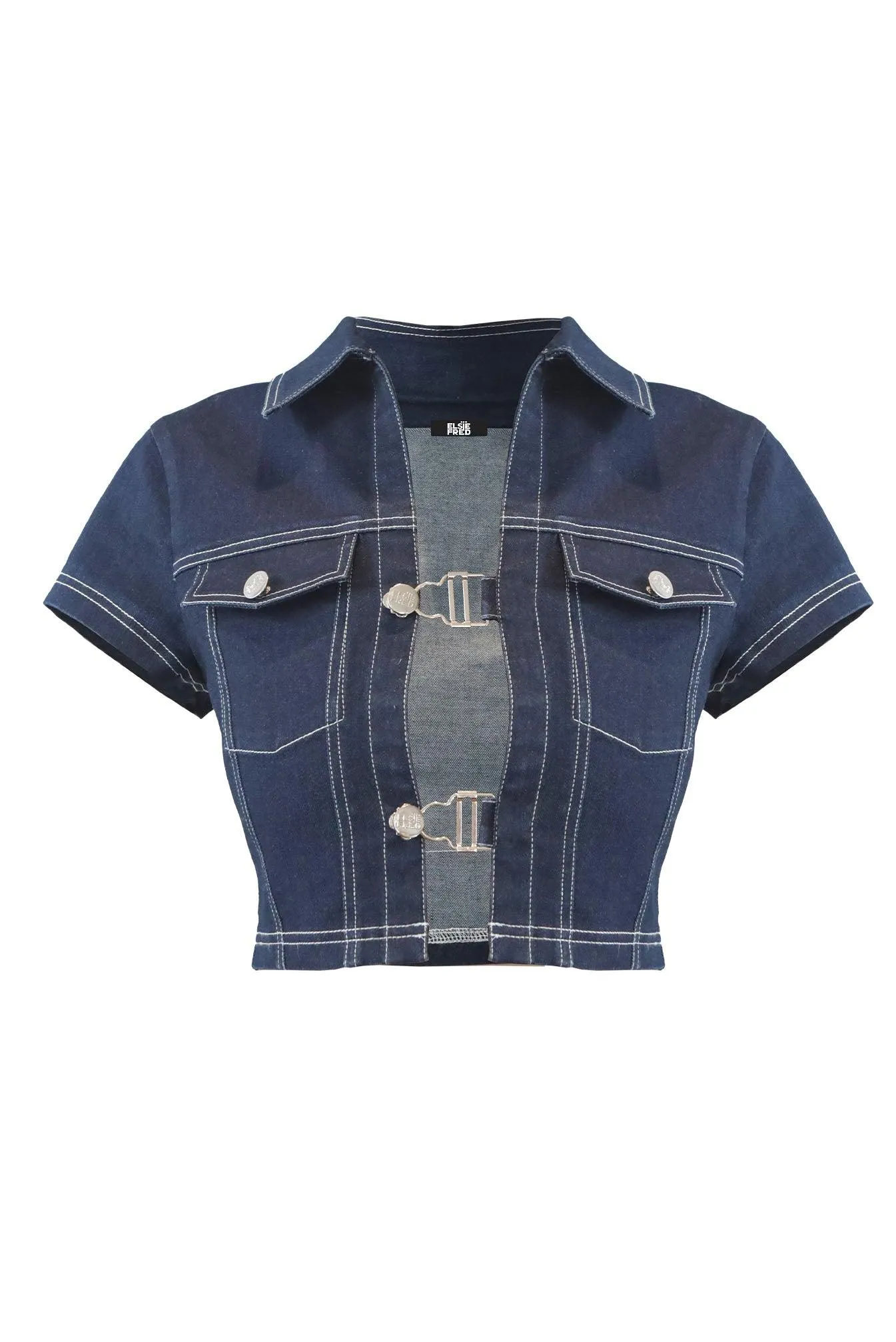 Siren 90's Indigo Denim Cropped Top